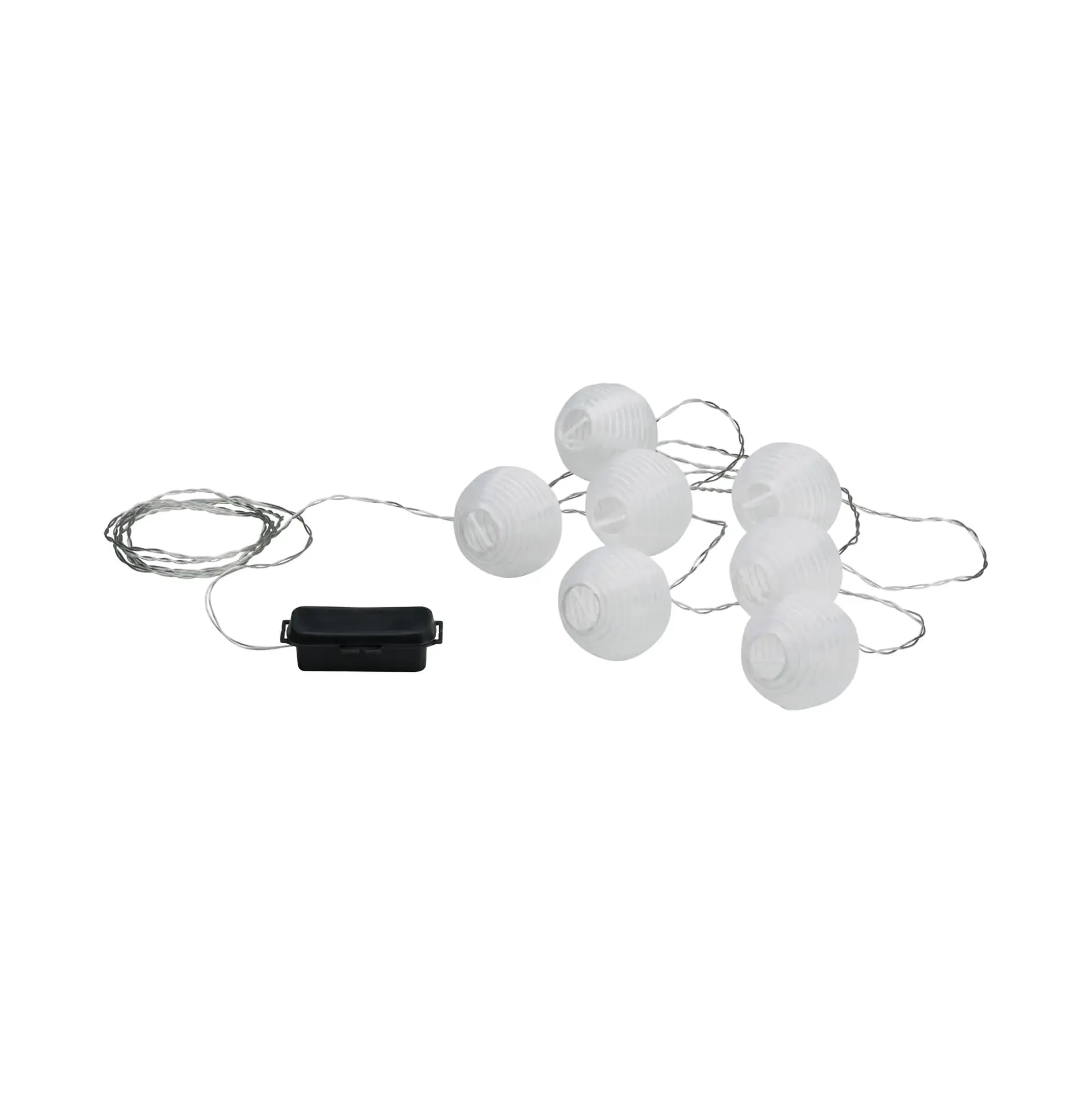 Paulmann LED Akku-Lichterkette Lampion weiß warmweiß 7 Lampions