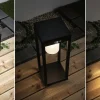 Paulmann LED Solarleuchte Marisol schwarz 40 x 15cm mit Bewegungsmelder