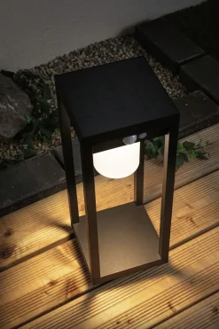 Paulmann LED Solarleuchte Marisol schwarz 40 x 15cm mit Bewegungsmelder