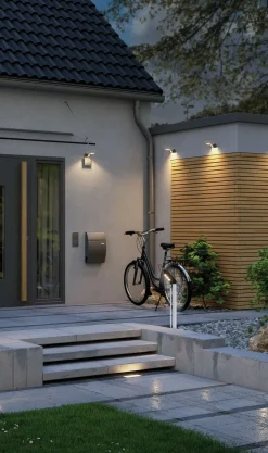 Paulmann LED Solar-Pollerleuchte Soley anthrazit warmweiß Bewegungsmelder