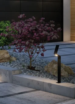 Paulmann LED Solar-Pollerleuchte Ilias anthrazit warmweiß Bewegungsmelder