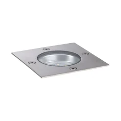 Paulmann Plug & Shine Bodeneinbauleuchte Outdoor silber 10 cm warmweiß