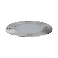 Paulmann Plug & Shine Bodeneinbauleuchte Outdoor silber 9,8 cm warmweiß