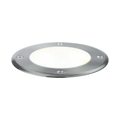 Paulmann Plug & Shine Bodeneinbauleuchte Outdoor schwenkbar silber 14 cm