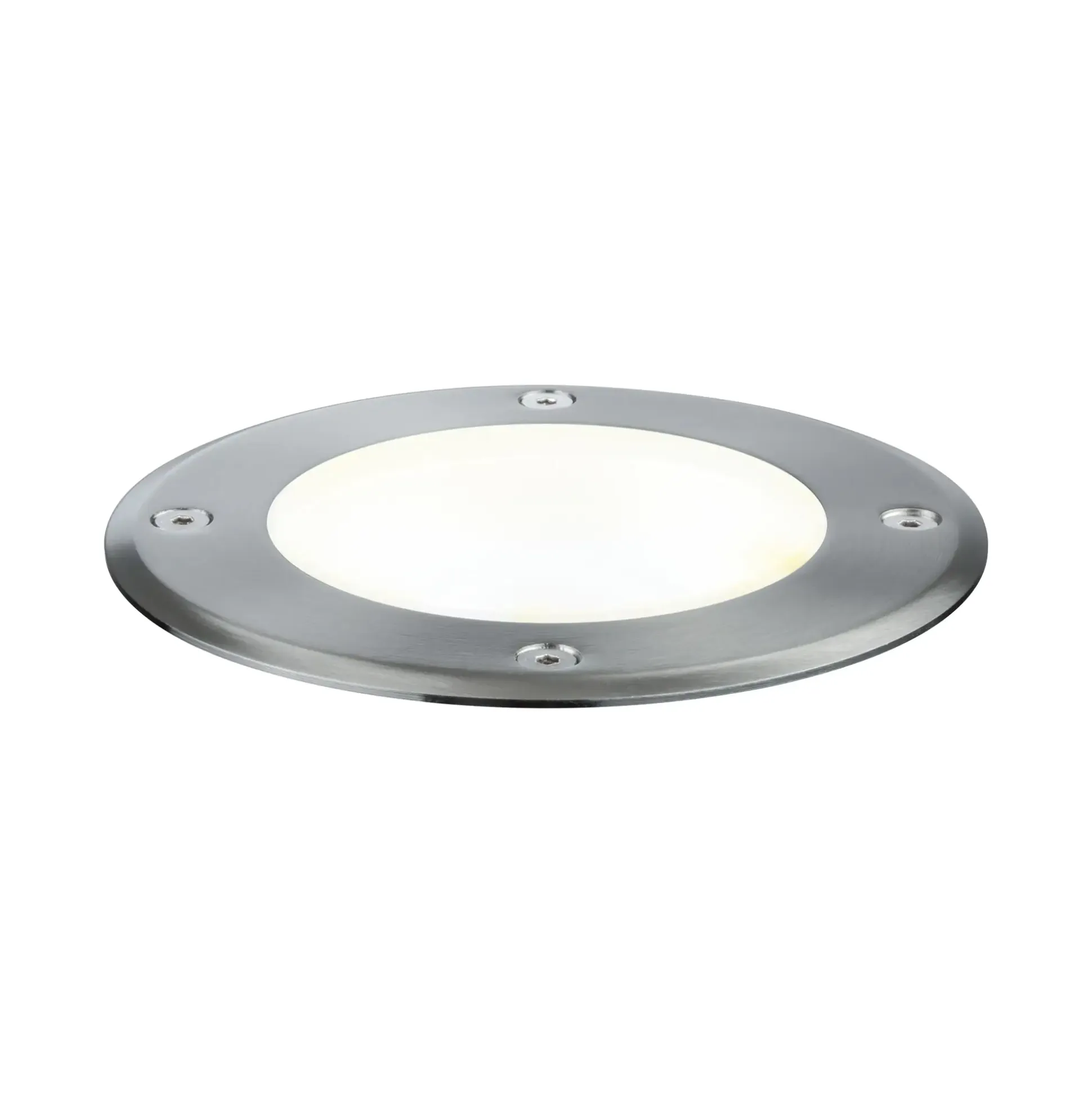 Paulmann Plug & Shine Bodeneinbauleuchte Outdoor schwenkbar silber 14 cm