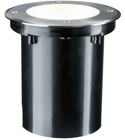 Paulmann Plug & Shine Bodeneinbauleuchte Outdoor schwenkbar silber 14 cm