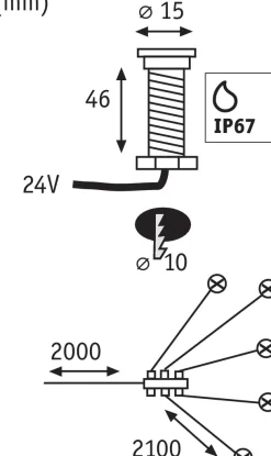 Paulmann Plug & Shine Einbauleuchten Set MicroPen II Outdoor