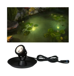 Paulmann Plug & Shine LED Teichleuchte Outdoor schwarz 20 cm warmweiß