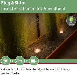 Paulmann Plug & Shine LED Bodeneinbauleuchte Floor insect-friendly Ø 9,8 cm