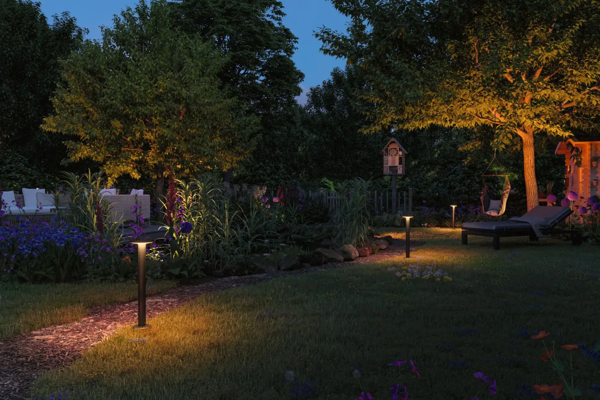 Paulmann Plug & Shine LED Pollerleuchte Plate insect-friendly anthrazit