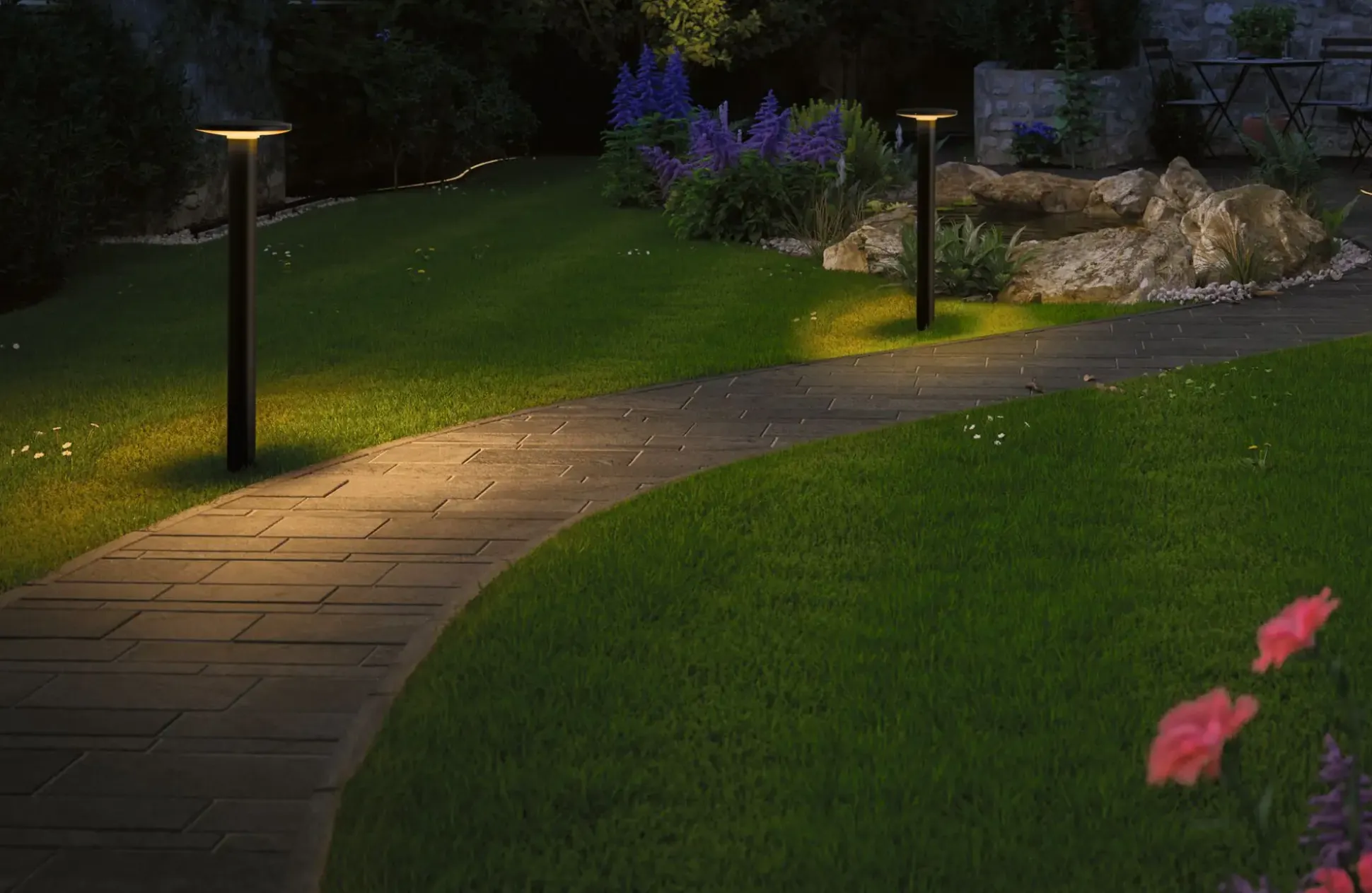 Paulmann Plug & Shine LED Pollerleuchte Plate insect-friendly anthrazit