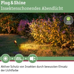 Paulmann Plug & Shine LED Spot Sting insect-friendly anthrazit 29 x 5,2 cm
