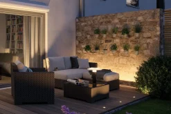 Paulmann Plug & Shine Lichtleiste Einbau Outdoor anthrazit 90 cm warmweiß