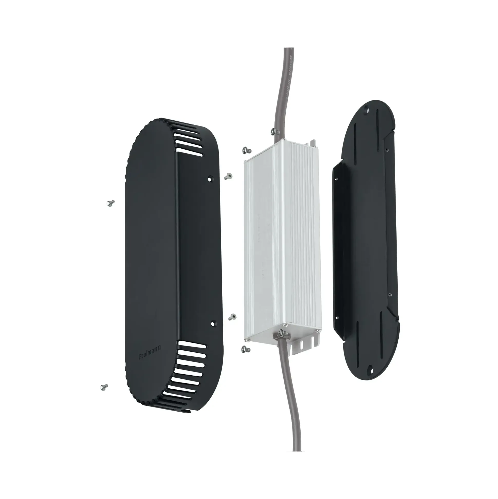 Paulmann Plug & Shine Trafoabdeckung Outdoor grau 26 cm Kunststoff