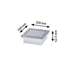 Paulmann Solar LED Bodeneinbauleuchte Aron insect-friendly 10 x 10 cm