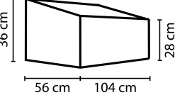 Pergart Frühbeet Feronia 56 x 104 cm