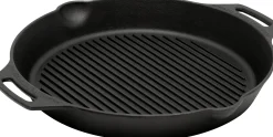 Petromax Grillpfanne Gusseisen Ø 35 cm mit zwei Henkeln