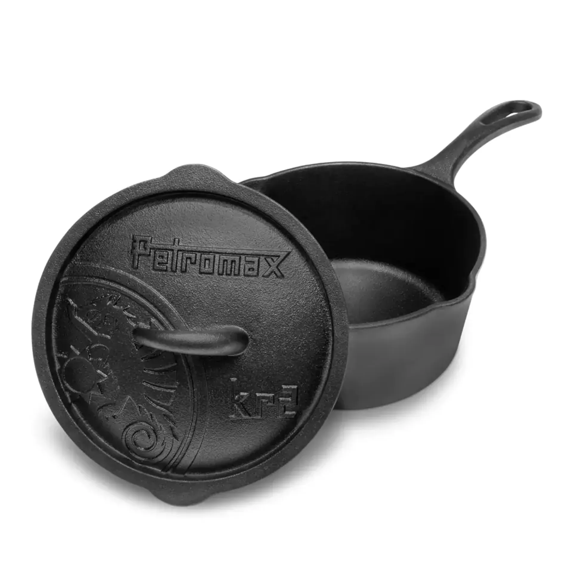 Petromax Gusseiserne Kasserolle mit Deckel kr2