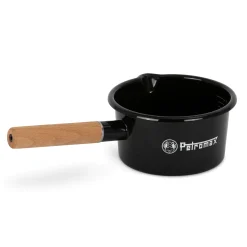 Petromax Stieltopf Emaille 1 Liter schwarz