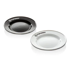 Petromax Teller Emaille 2er Set 22 cm schwarz