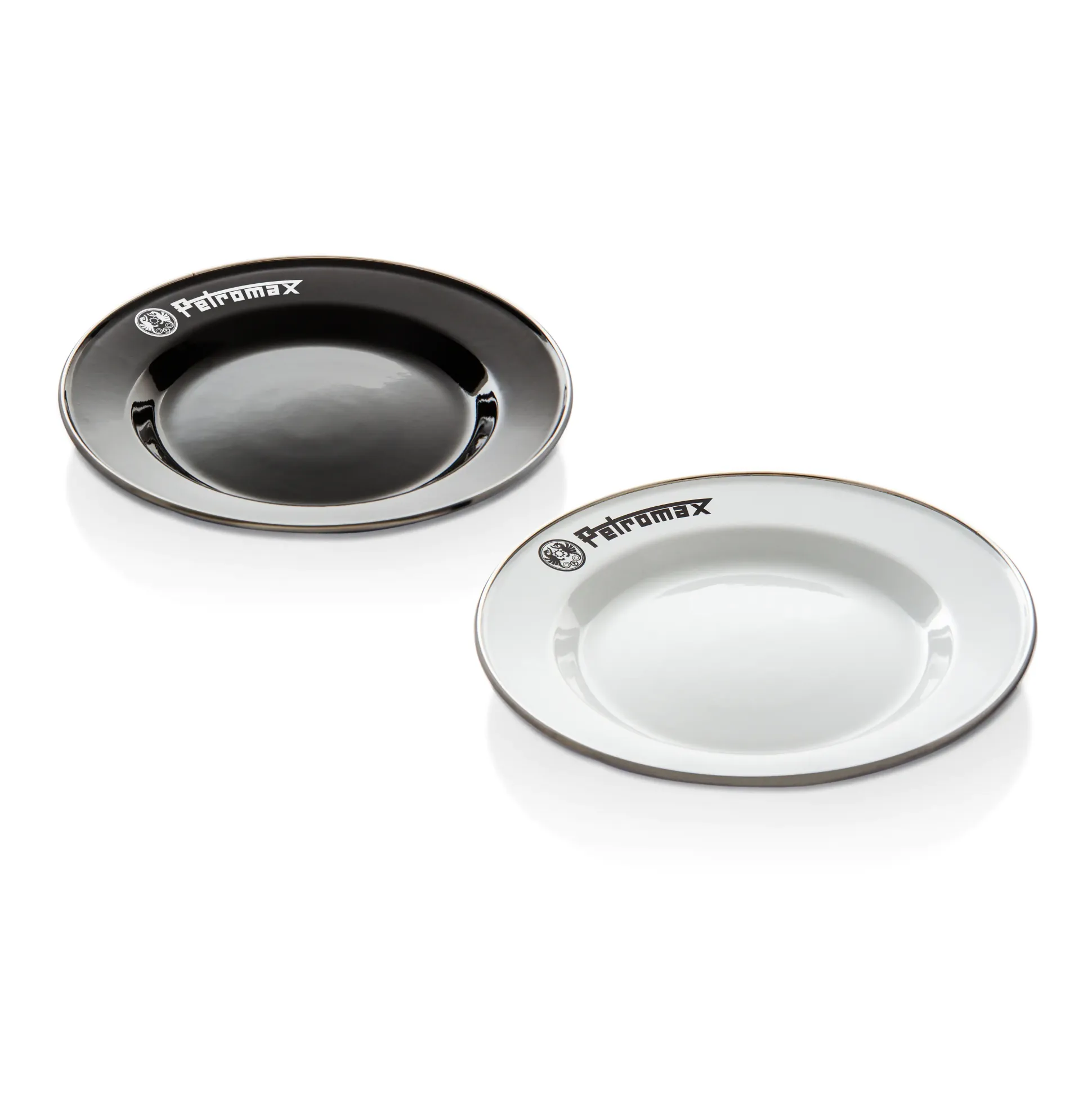 Petromax Teller Emaille 2er Set 22 cm schwarz