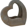 Pflanzherz grau 29 x 14 x 30 cm