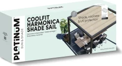 Platinum Faltsonnensegel Coolfit 2 x 5 m altweiß