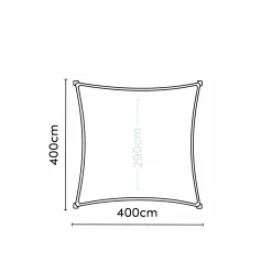 Platinum Sonnensegel Dreamsail 4 x 4 m weiß