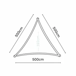 Platinum Sonnensegel Dreamsail 5 x 5 m creme