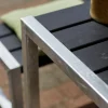 Plus Cafegarnitur Tisch und 2 Bänke RAL 9005 Schwarz