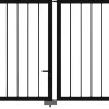 Plus Doppeltor Basic Stahl 300 × 85 cm schwarz