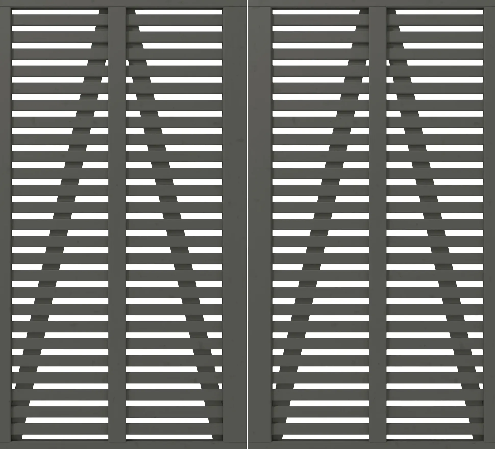Plus Doppeltor Harmoni inkl. Beschläge 200 x 180 cm umbragrau fungizidbehandelt