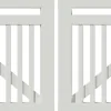 Plus Doppeltor Linea 300 x 80 cm RAL 9010 Weiß