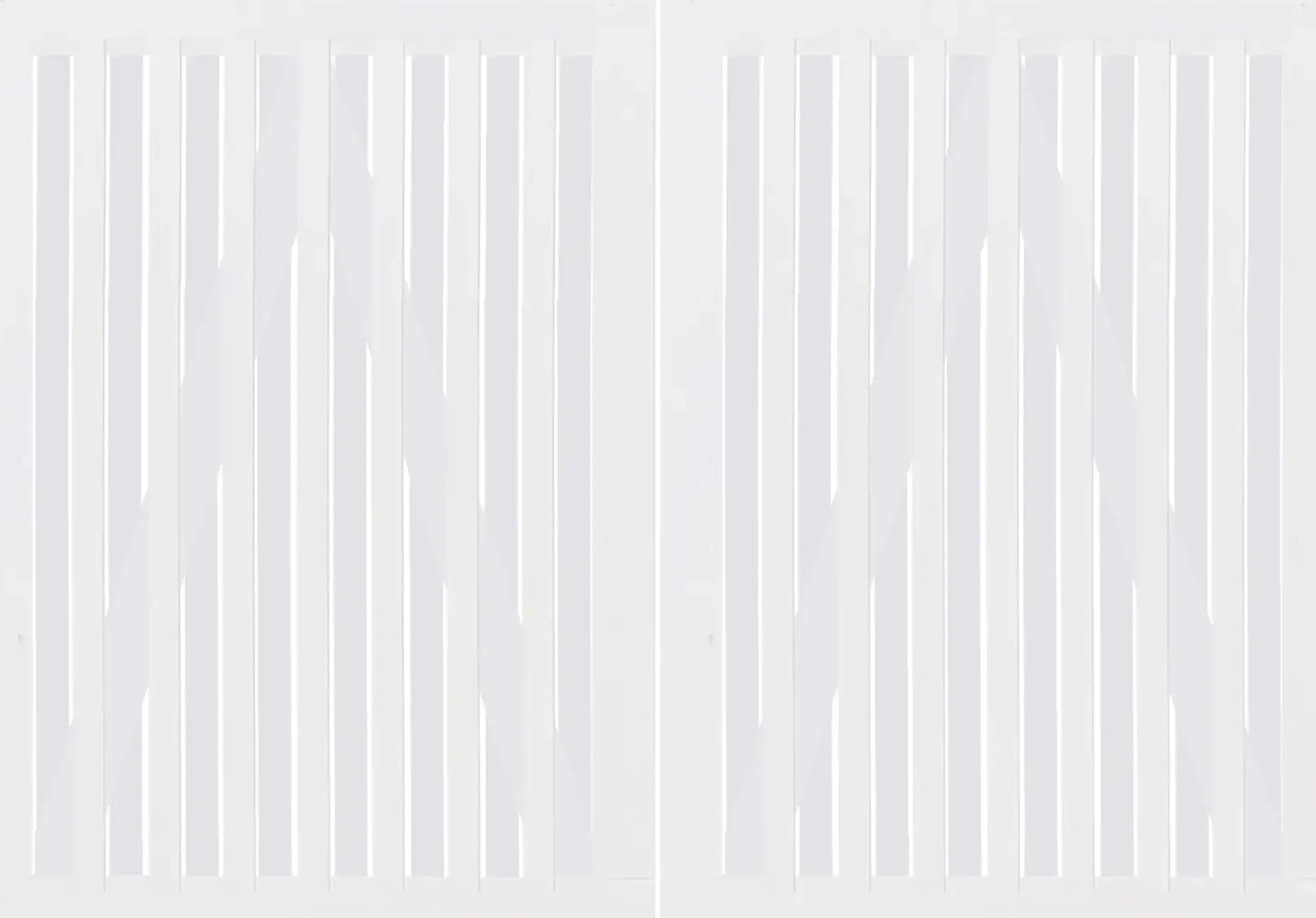 Plus Doppeltor Nagano 200 x 140 cm RAL 9010 Weiß