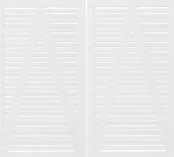 Plus Doppeltor Osaka 200 x 180 cm RAL 9010 Weiß