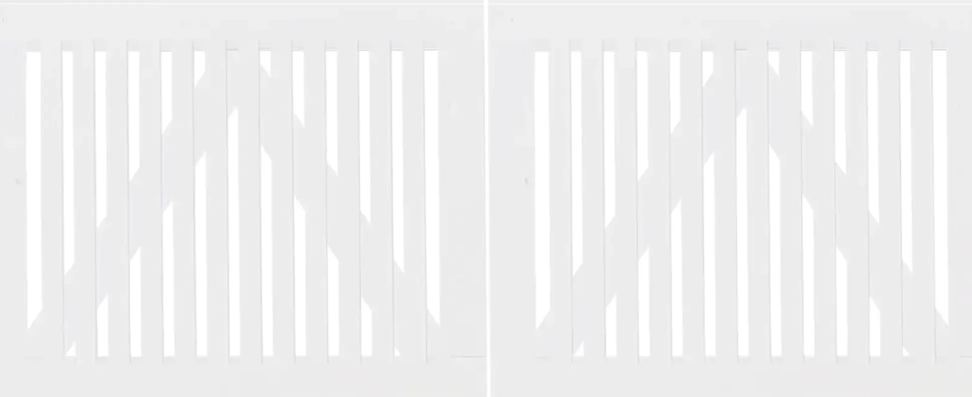 Plus Doppeltor Sendai 200 x 80 cm RAL 9010 Weiß