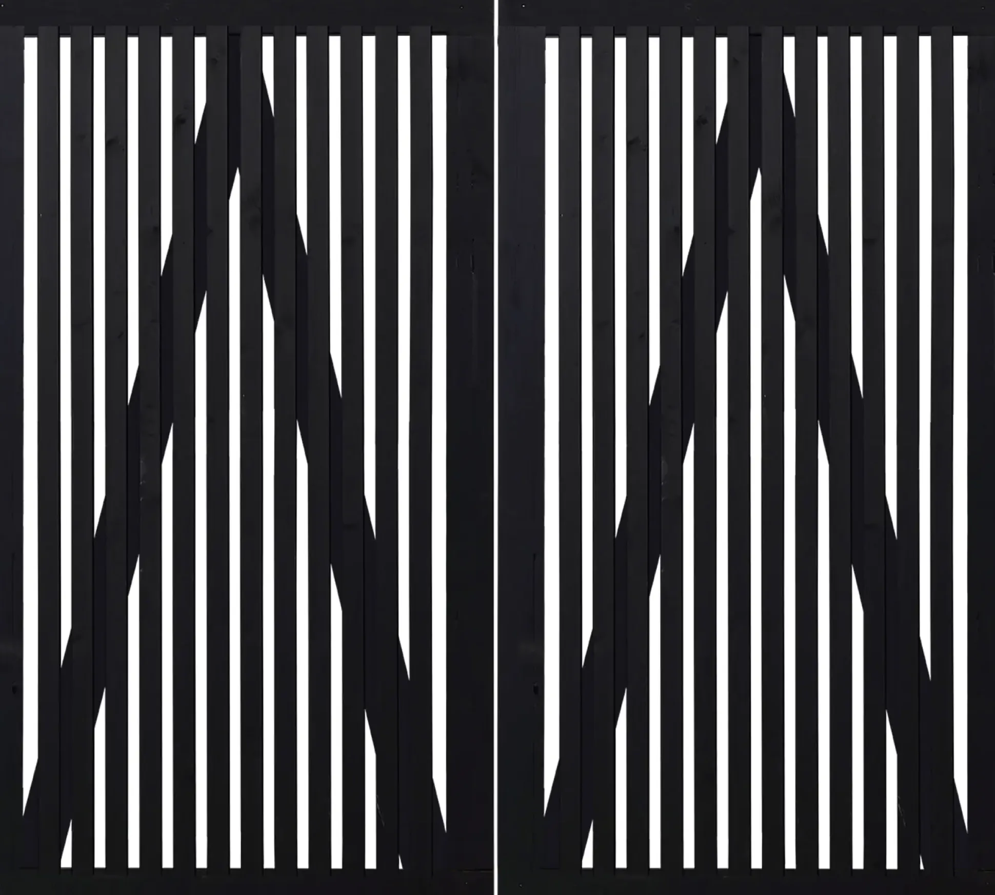 Plus Doppeltor Sendai 200 x 180 cm RAL 9005 Schwarz