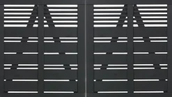 Plus Doppeltor Silence 200 x 110 cm RAL 9005 Schwarz