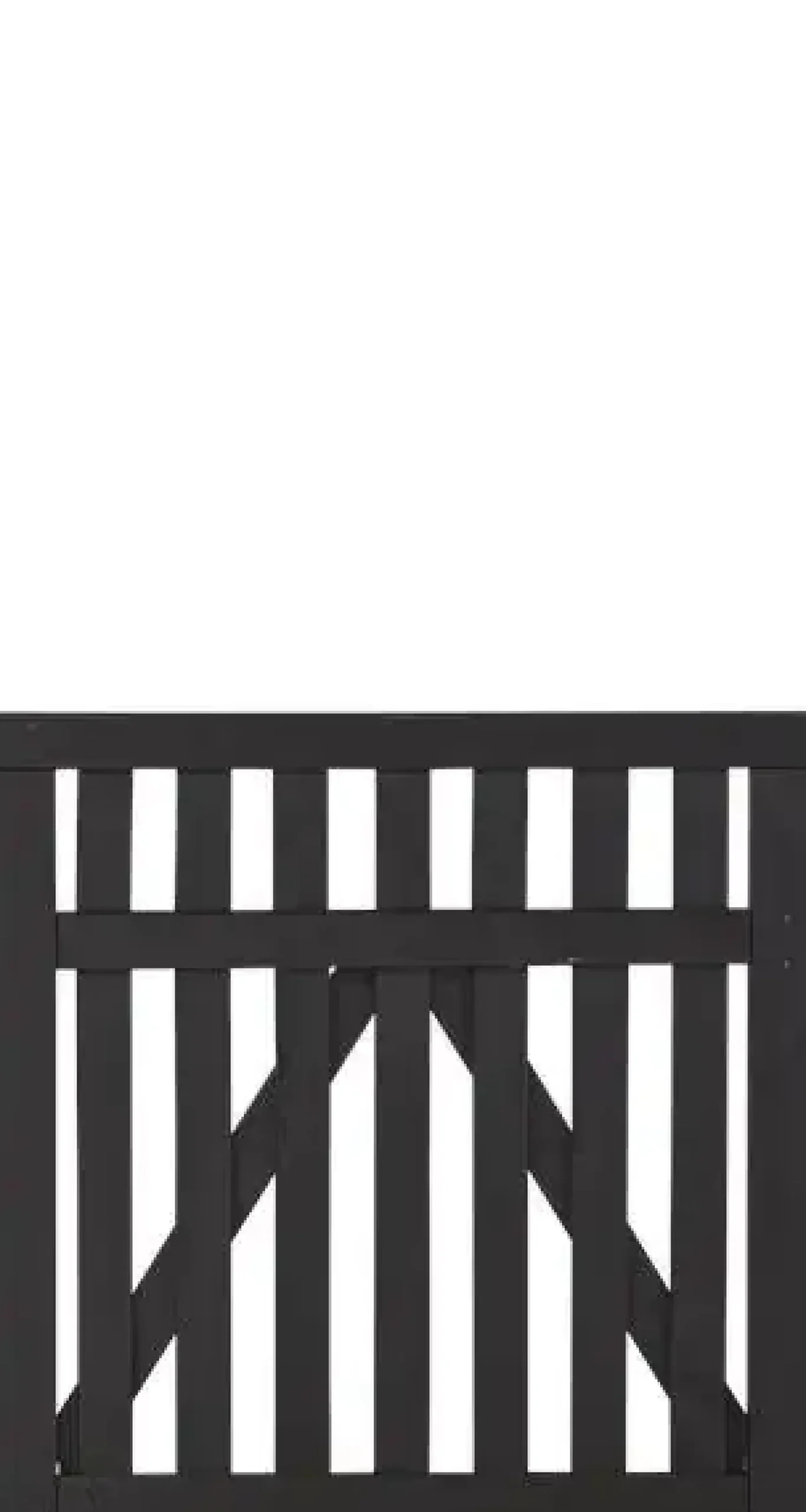 Plus Einzeltor Country 100 x 98 cm schwarz