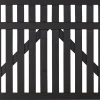 Plus Einzeltor Country 150 x 98 cm schwarz