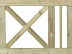 Plus Einzeltor Schloss Holz 100 × 75 cm natur