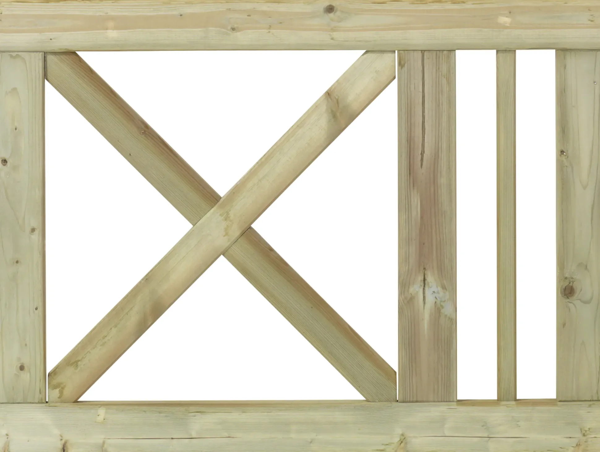 Plus Einzeltor Schloss Holz 100 × 75 cm natur
