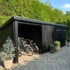 Plus Gartenhaus Nordic Multi 619 x 208 cm natur mit Doppeltür, Dachpappe
