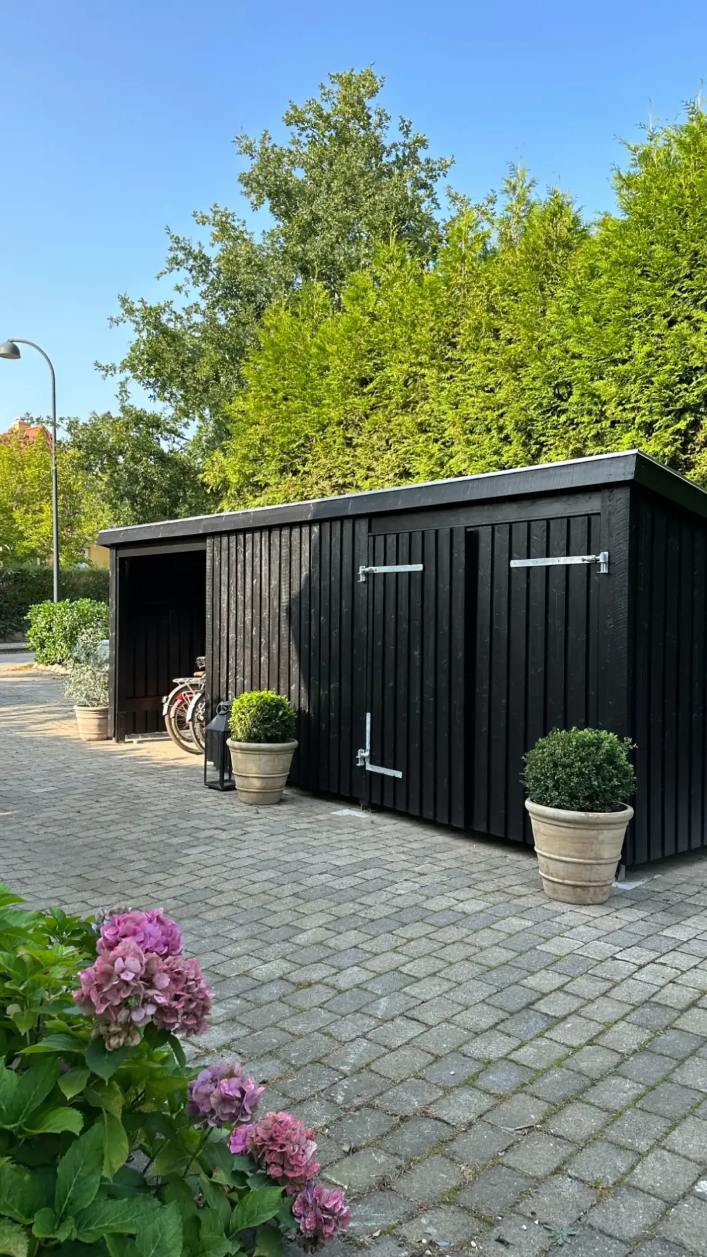 Plus Gartenhaus Nordic Multi 619 x 208 cm natur mit Doppeltür, Dachpappe