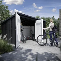 Plus Gartenhaus Nordic Multi 416 x 208 cm natur mit Doppeltür