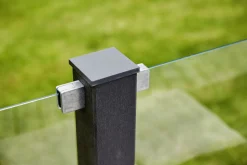 Plus Glaszaun 90 x 91 cm klares Glas gehärtetes 6 mm Glas