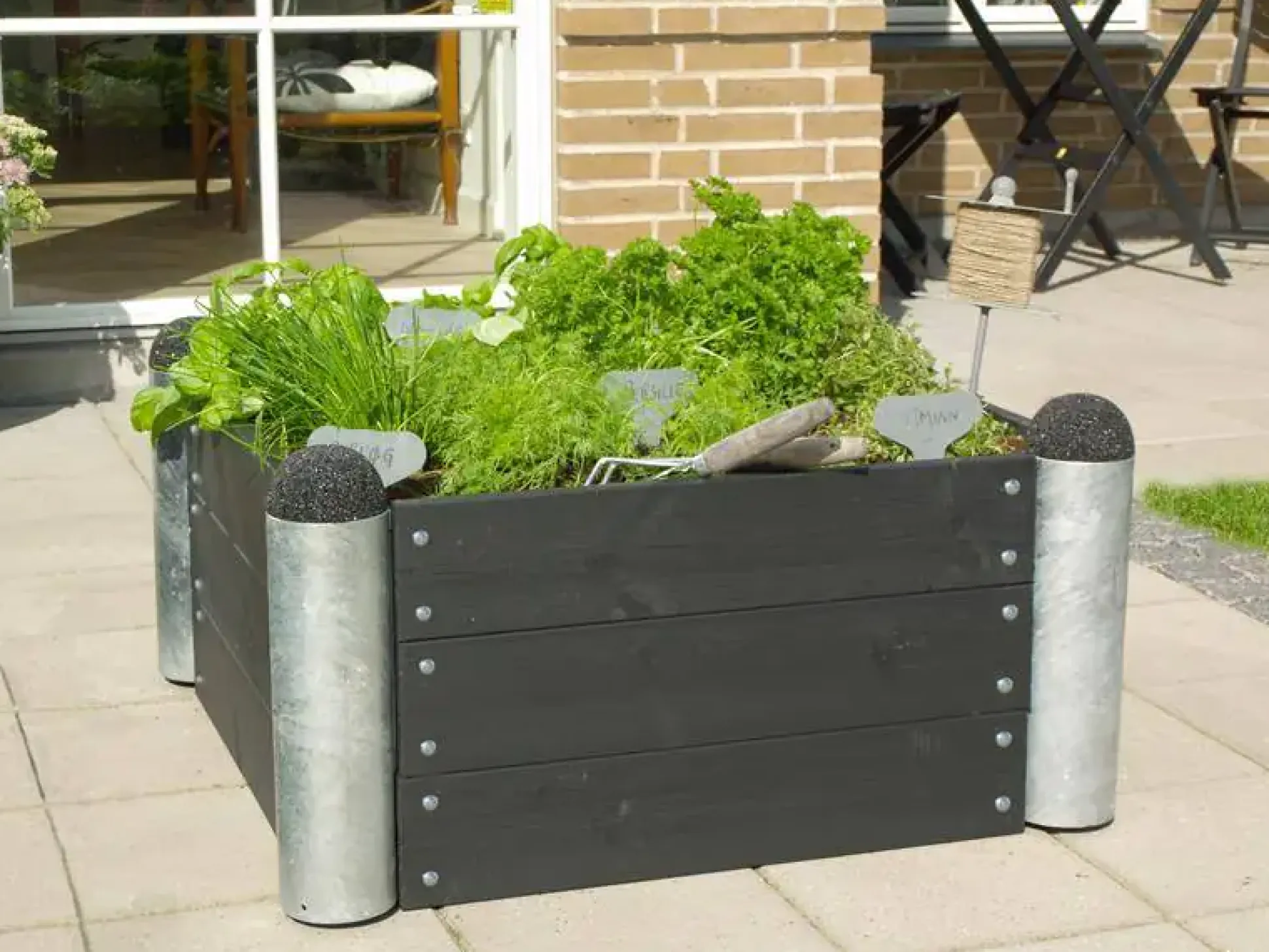 Plus Hochbeet Pipe 6a 80 x 80 x 36 cm