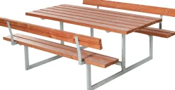 Plus Kombimöbel Basic 2 Rückenlehnen 177x184x75/45 cm Teakfarben