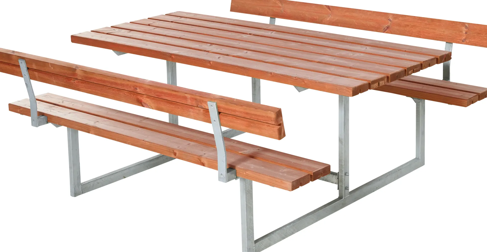 Plus Kombimöbel Basic 2 Rückenlehnen 177x184x75/45 cm Teakfarben