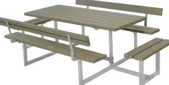 Plus Kombimöbel Basic 260 x 184 x 73 cm mit 2 Rückenlehnen, graubraun